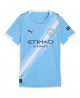 Günstige Manchester City Rayan Cherki #10 Heimtrikot Damen 2025-26 Kurzarm